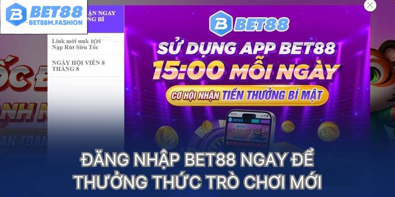 Quy trình 3 bước đăng nhập Bet88